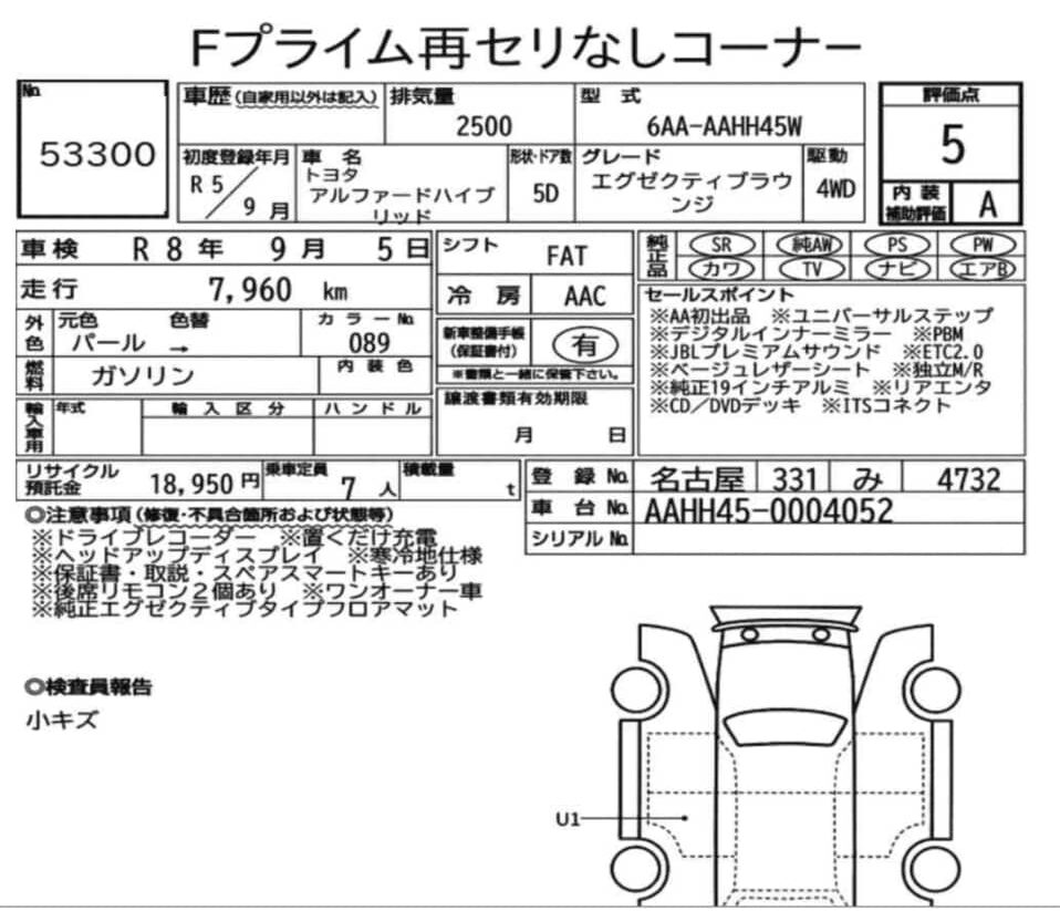 toyota alphard 2023 white (4)